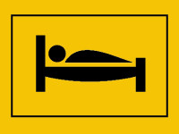 Dove dormire simbolo