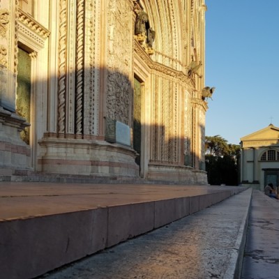Orvieto - Le scale del Duomo